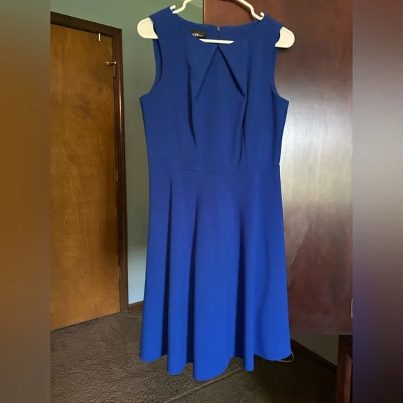 Alyx Blue Pleated Midi Dress for Wedding Guests
